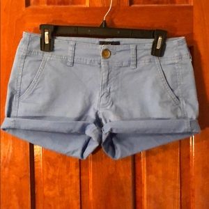 American Eagle Blue Shortie Shorts